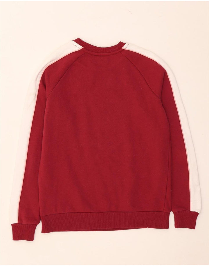 Fila moletom feminino gráfico oversized jumper UK 2 2XS vermelho colorblock