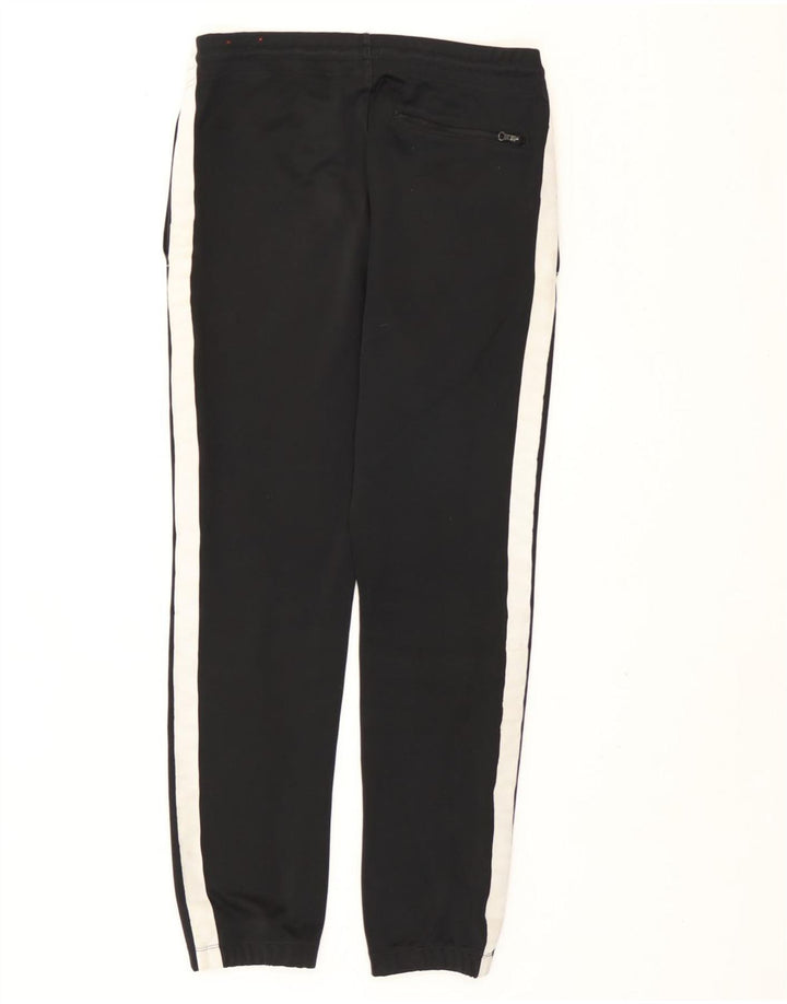 Calça de treino masculina Nike joggers pequena preta colorblock poliéster