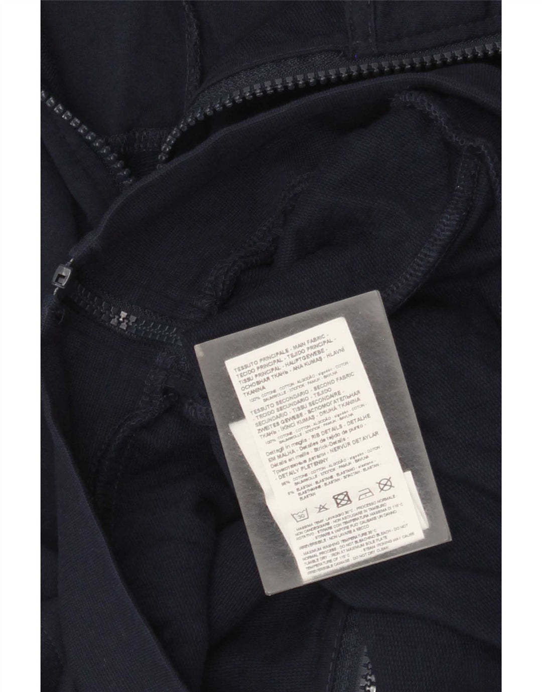 Emporio Armani Jaqueta masculina de agasalho médio azul marinho