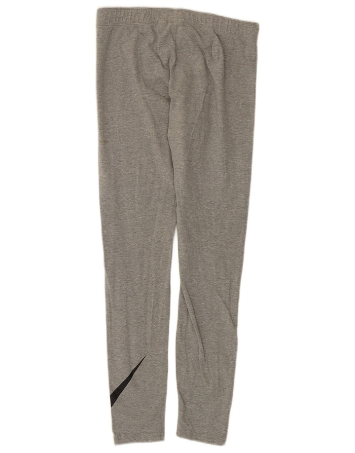 Leggings femininas NIKE Graphic cinza médio algodão esportivo