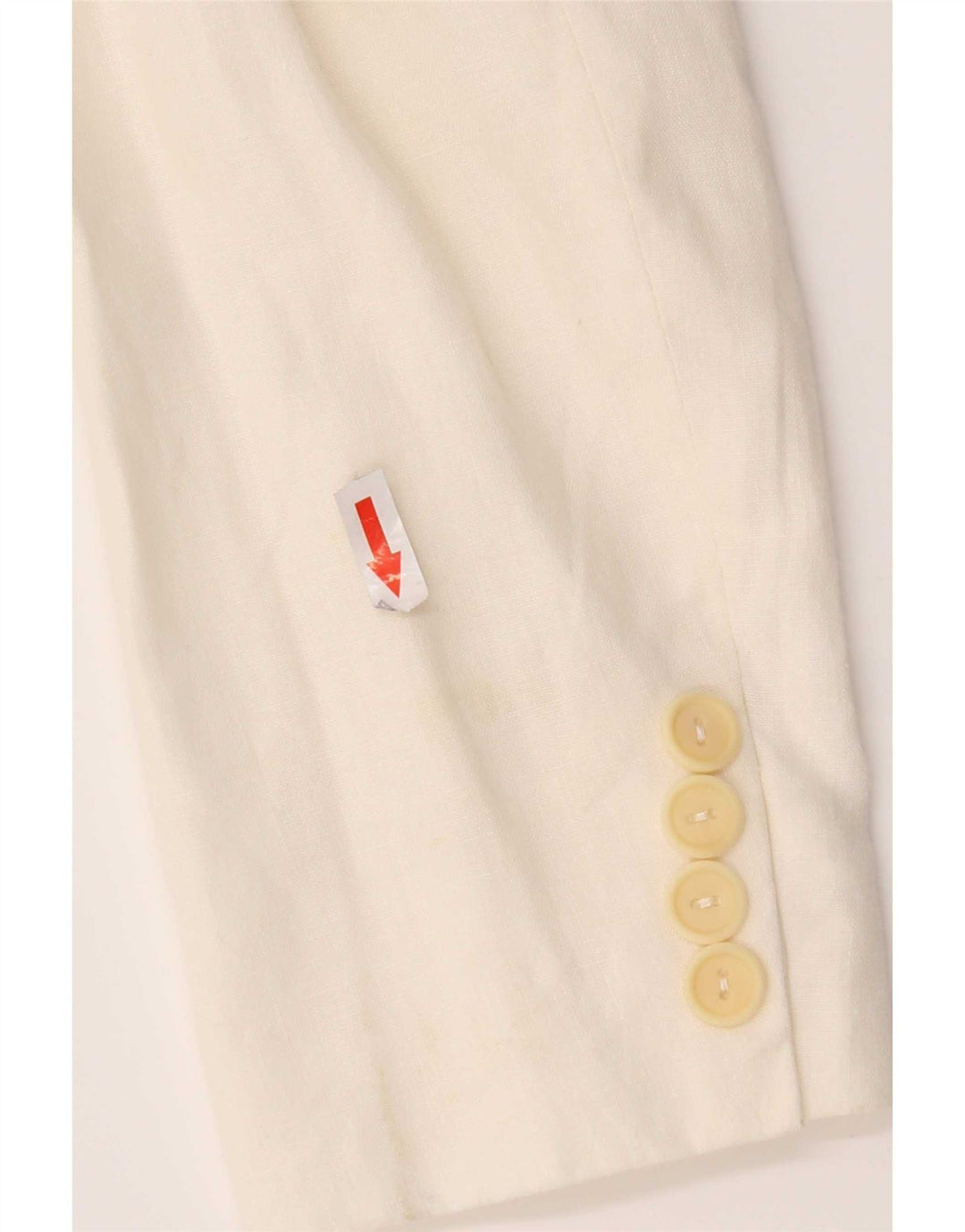 Jaqueta blazer feminina de 3 botões Max & Co. Reino Unido 8 linho branco pequeno