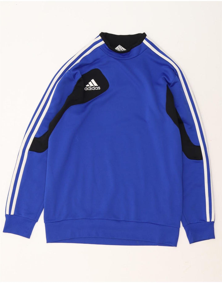 Adidas Mens Moletom Jumper UK 42/44 Grande Azul Colorblock Poliéster