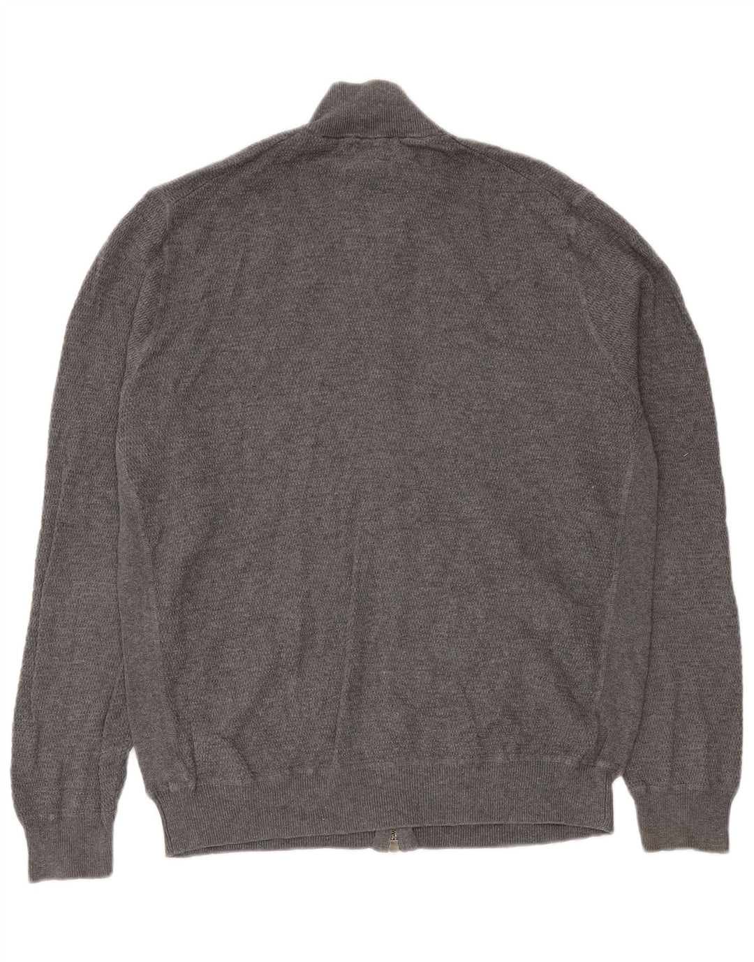 Suéter masculino Massimo Dutti com zíper completo XL cinza