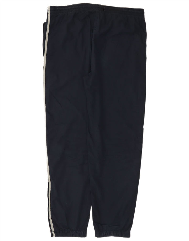 Calça de treino masculina Reebok pequena azul marinho poliéster