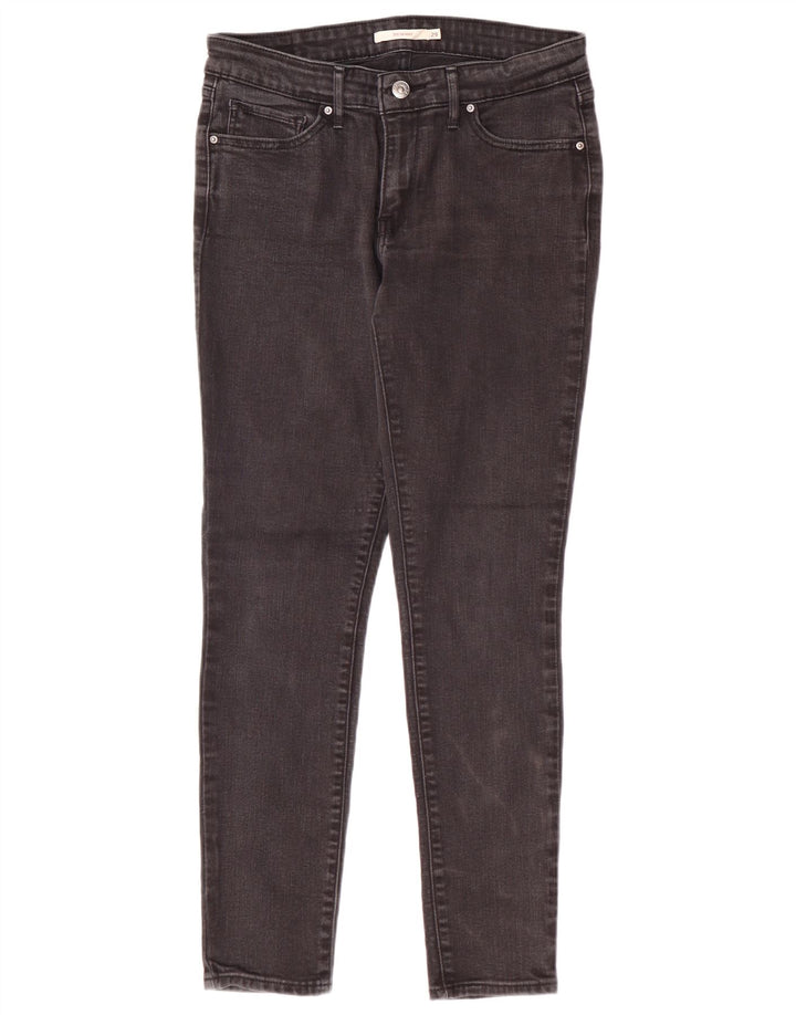 Calça jeans feminina Levi's 711 skinny W29 L28 cinza algodão