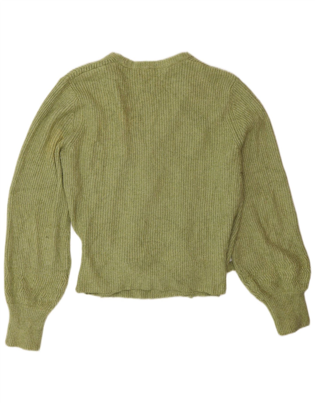 Suéter cardigã feminino Marks & Spencer UK 14 algodão verde médio