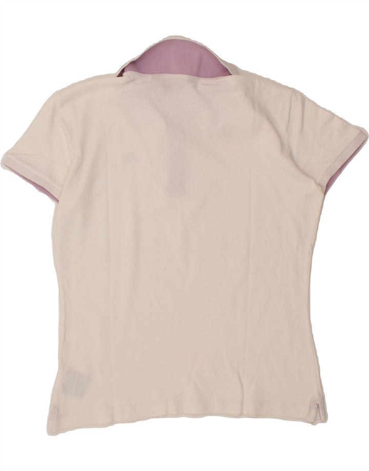 KAPPA Womens Polo Shirt UK 18 XL White Cotton Vintage Kappa and Second-Hand Kappa from Messina Hembry 
