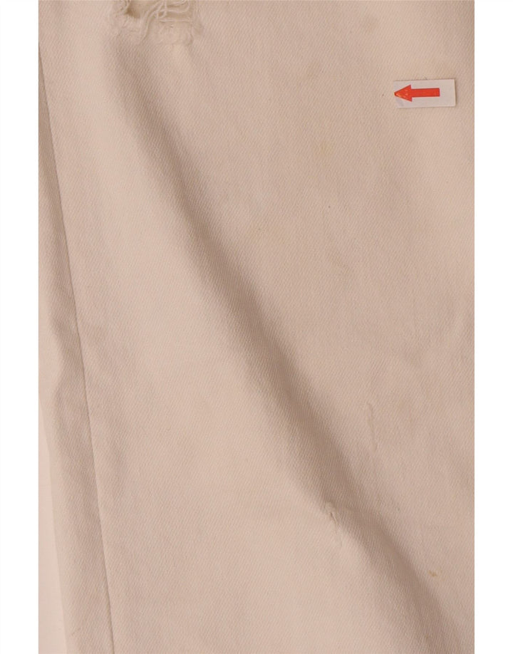 Calça jeans reta feminina Zara EU 44 XL W34 L28 branca