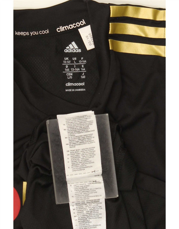 Adidas Boys Canada Graphic Colete Top 13-14 Anos Preto Poliéster