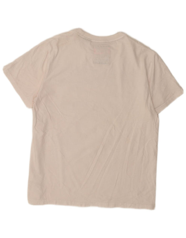 Camiseta feminina Superdry com estampa gráfica UK 20 2XL algodão branco