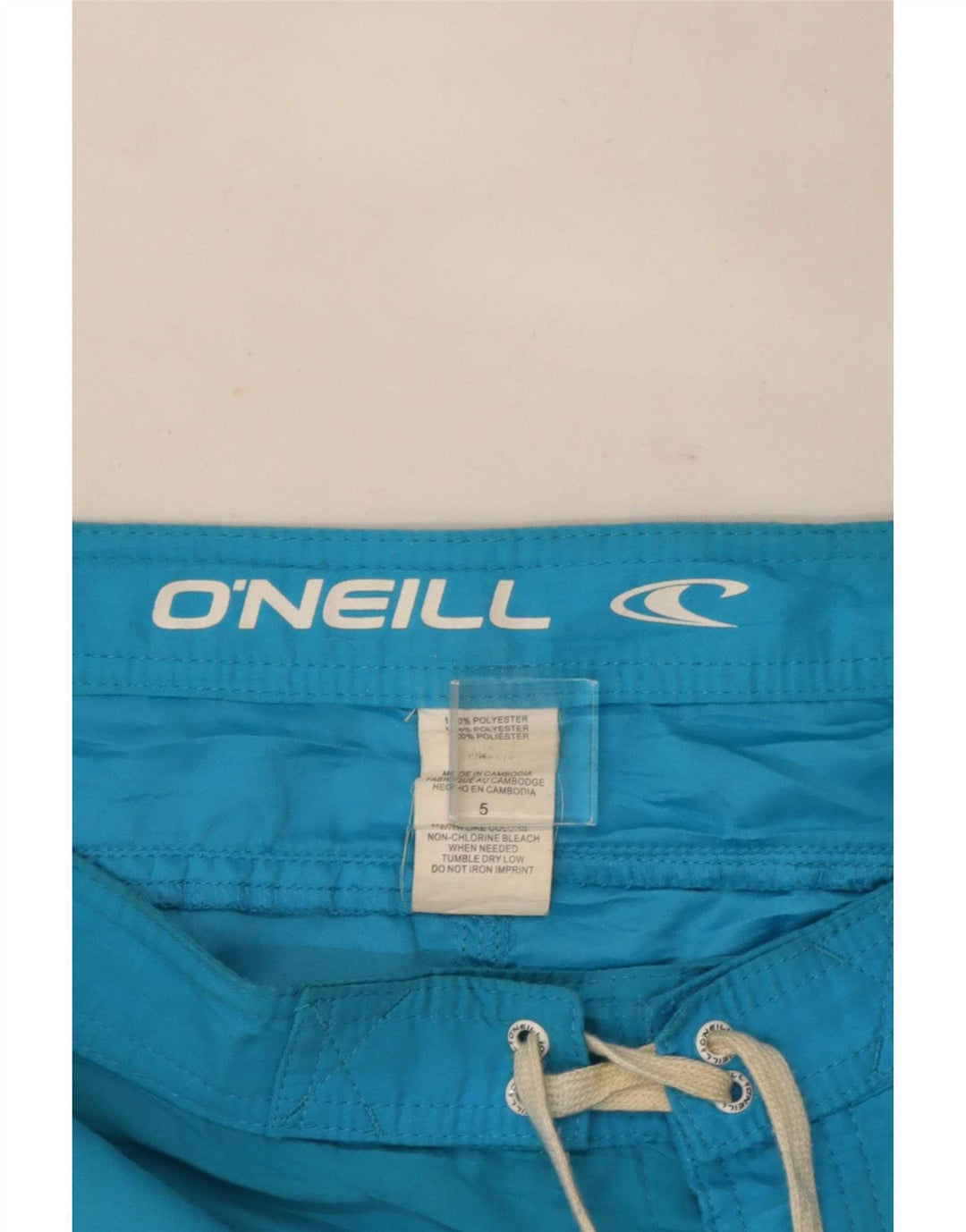 Shorts de natação feminino O'Neill US 5 poliéster azul pequeno