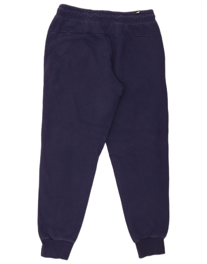 Calça de treino masculina Puma Graphic Joggers médio azul marinho