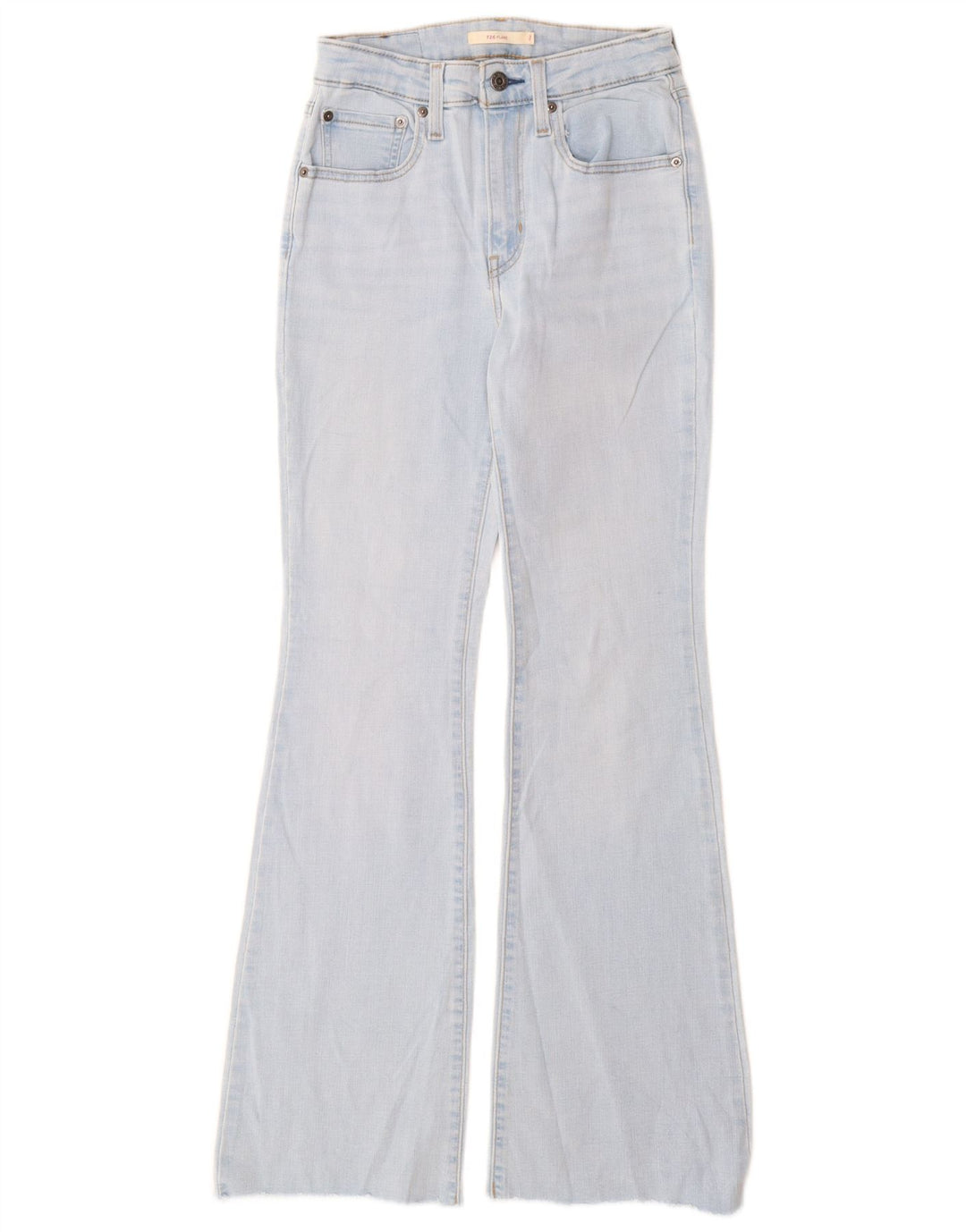 Calça jeans feminina Levi's 726 Flared W27 L32 azul algodão
