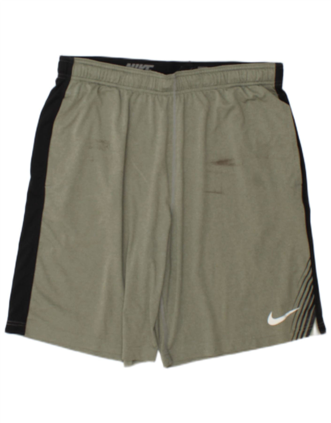 Shorts esportivos masculinos Nike grande poliéster colorblock verde