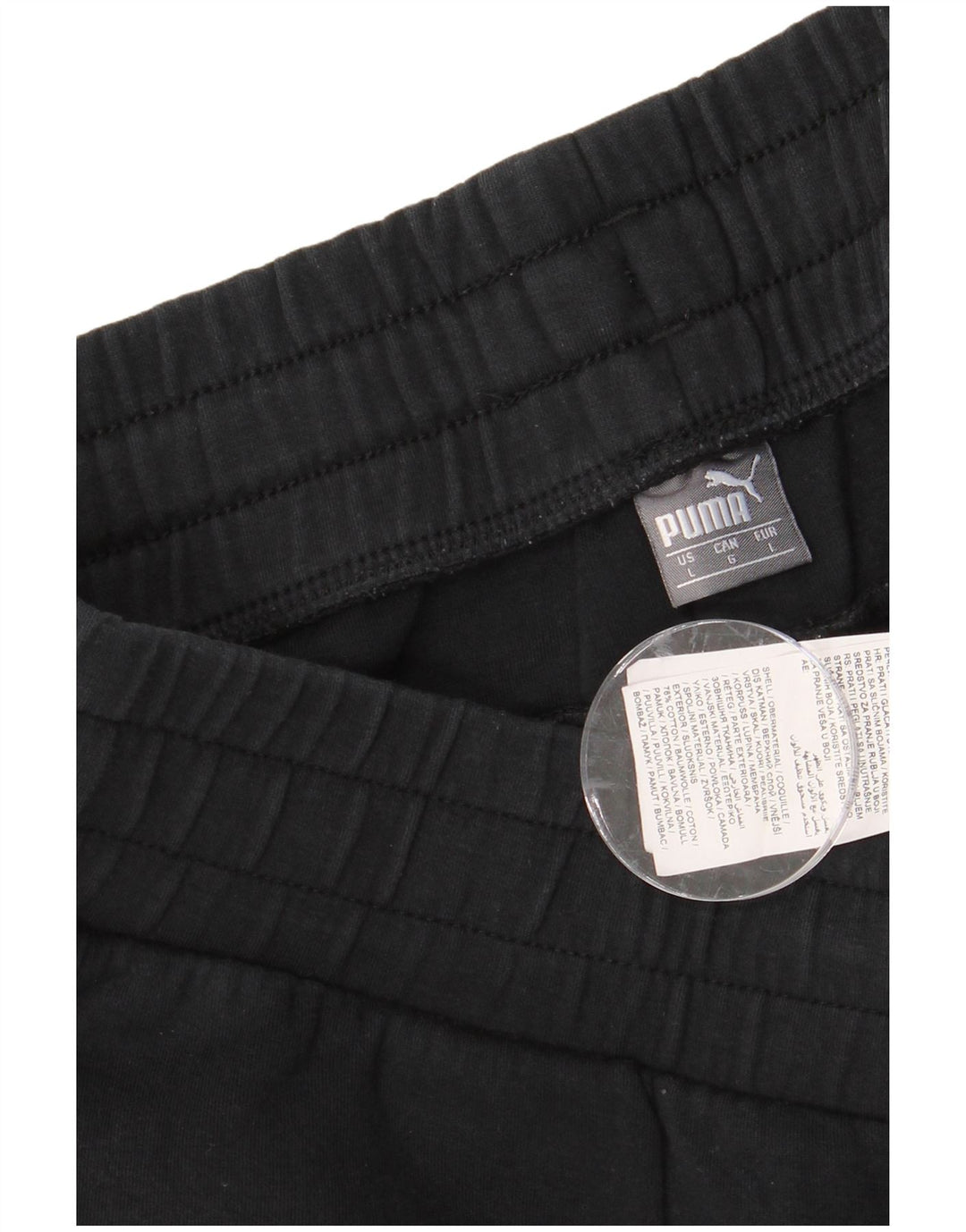 Calça de treino masculina PUMA grande algodão preto