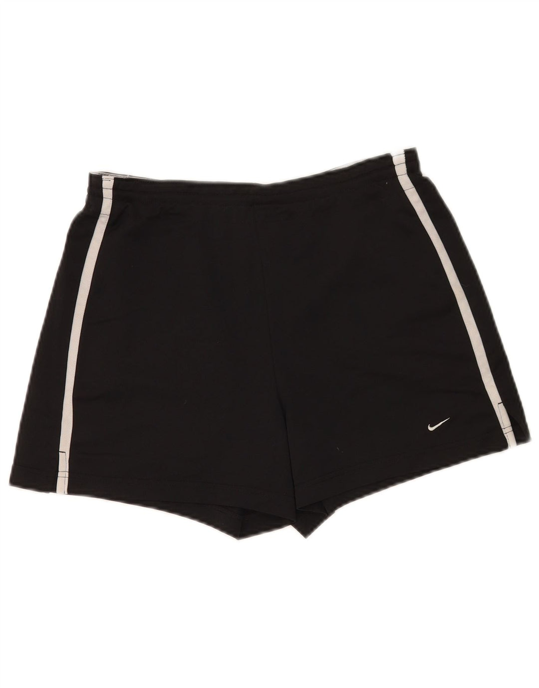 Shorts esportivos femininos Nike US 8/10 poliéster preto médio