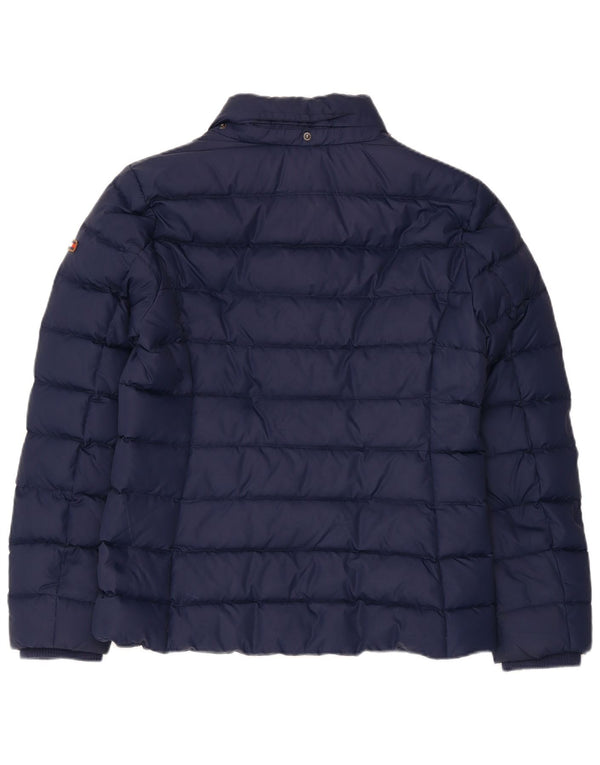 Jaqueta acolchoada feminina Tommy Hilfiger Reino Unido 16 grande poliéster azul marinho