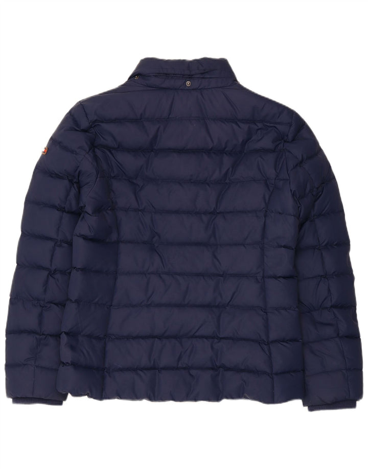 Jaqueta acolchoada feminina Tommy Hilfiger Reino Unido 16 grande poliéster azul marinho