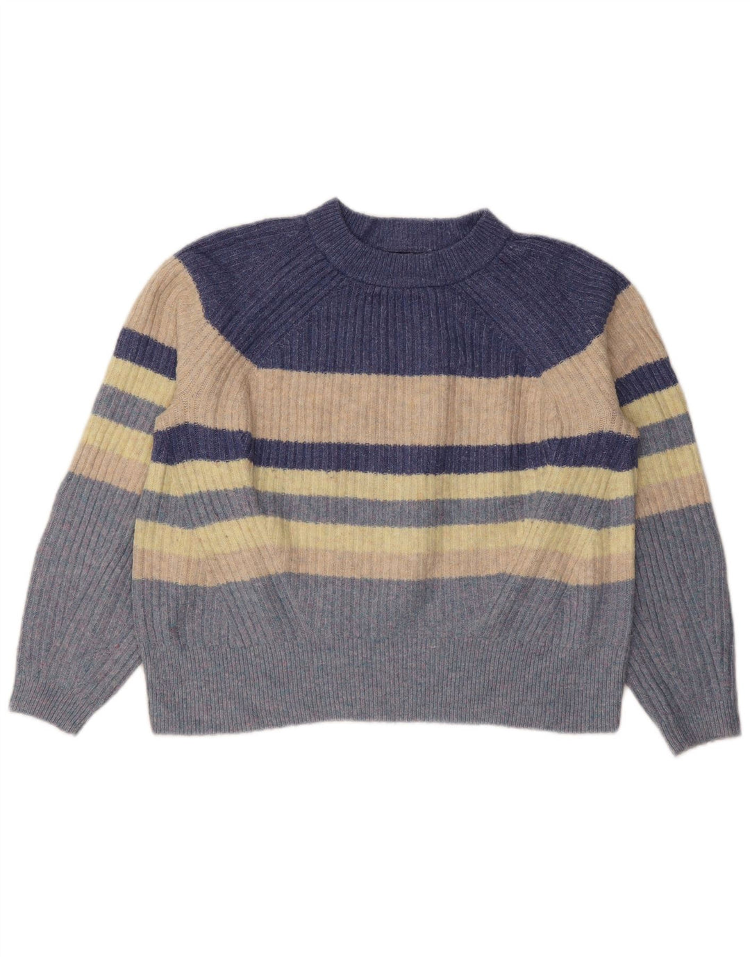 Suéter feminino Marks & Spencer com gola redonda Reino Unido 14 médio multicolorido