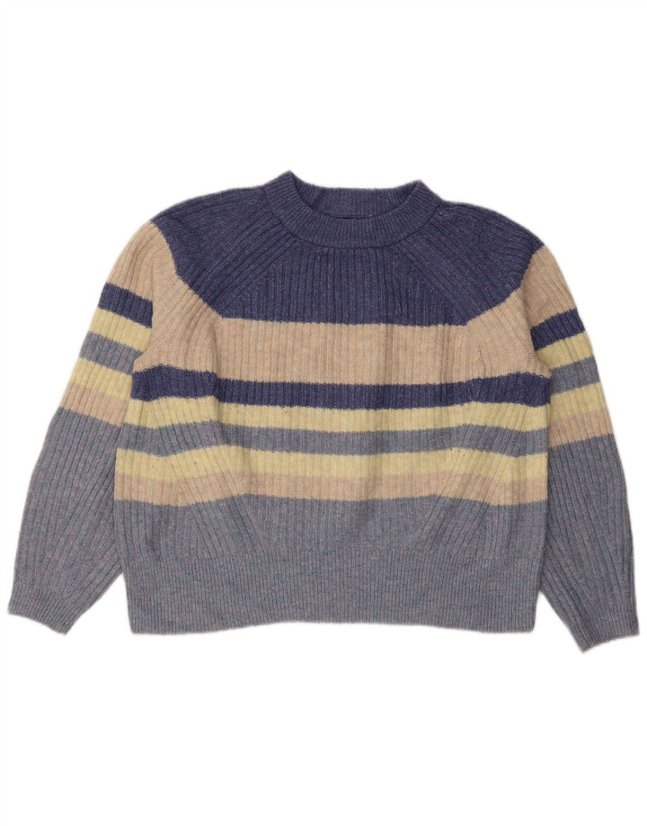 Suéter feminino Marks & Spencer com gola redonda Reino Unido 14 médio multicolorido