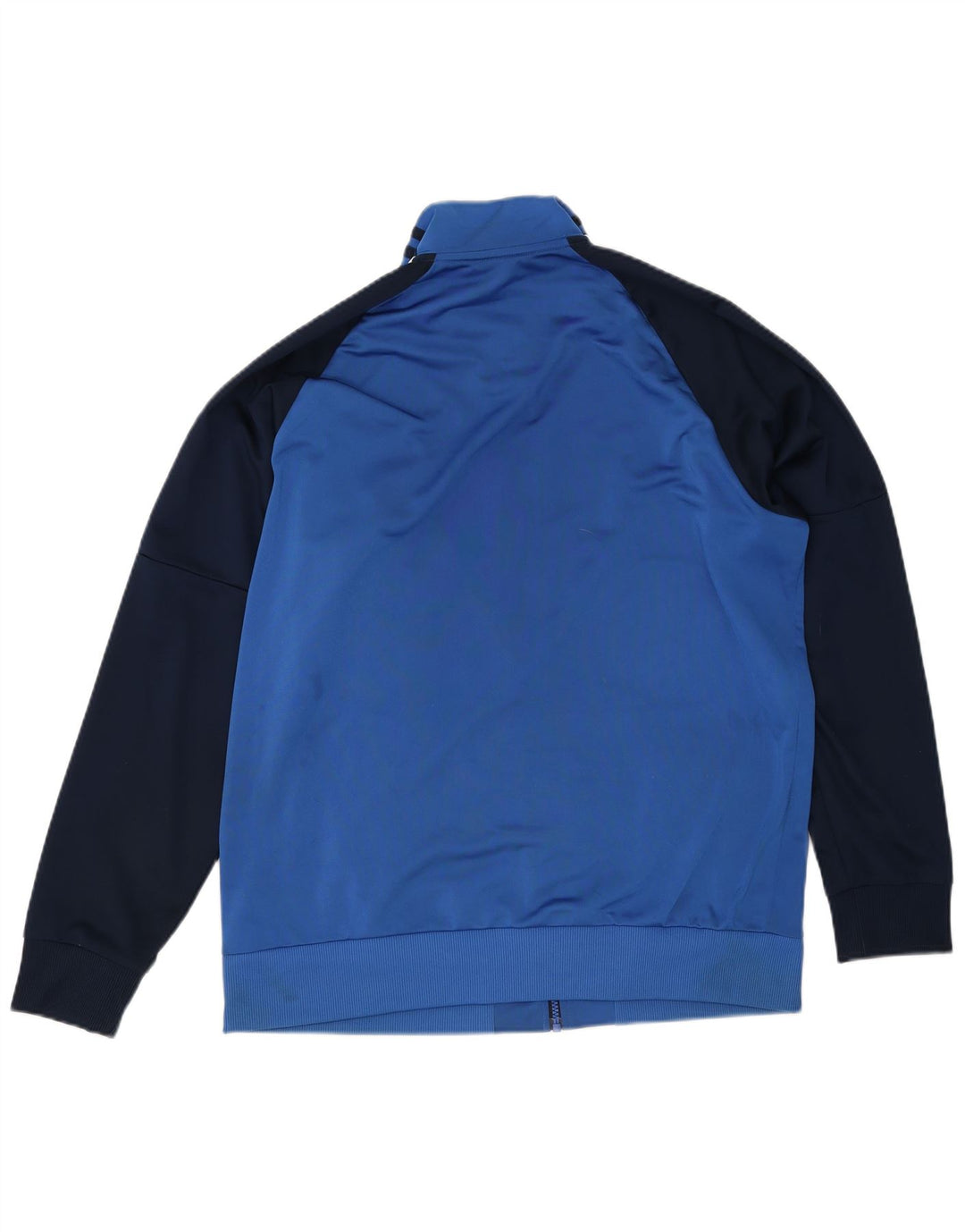Adidas Mens Tracksuit Top Jacket Grande Azul Colorblock Poliéster