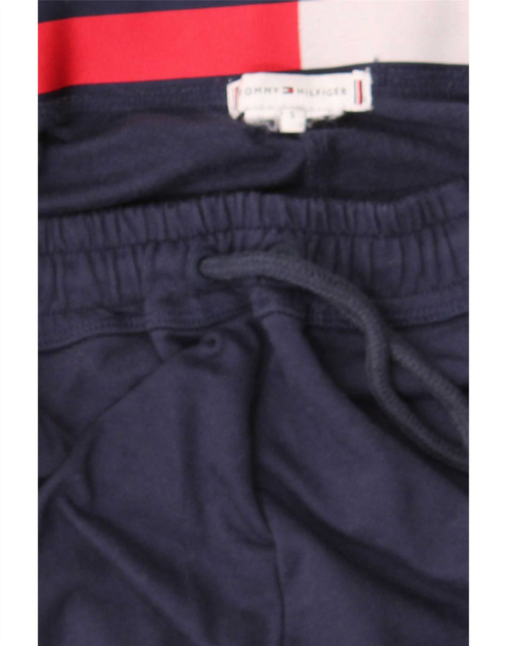 Calça de treino feminina Tommy Hilfiger pequena azul marinho
