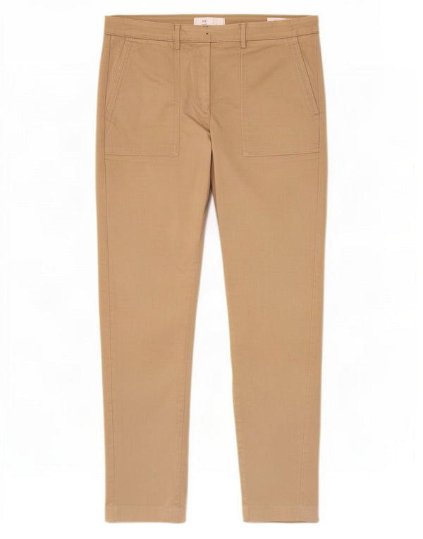 Calça Chino Feminina Slim Marks & Spencer Reino Unido 12 Médio W30 L27 Bege