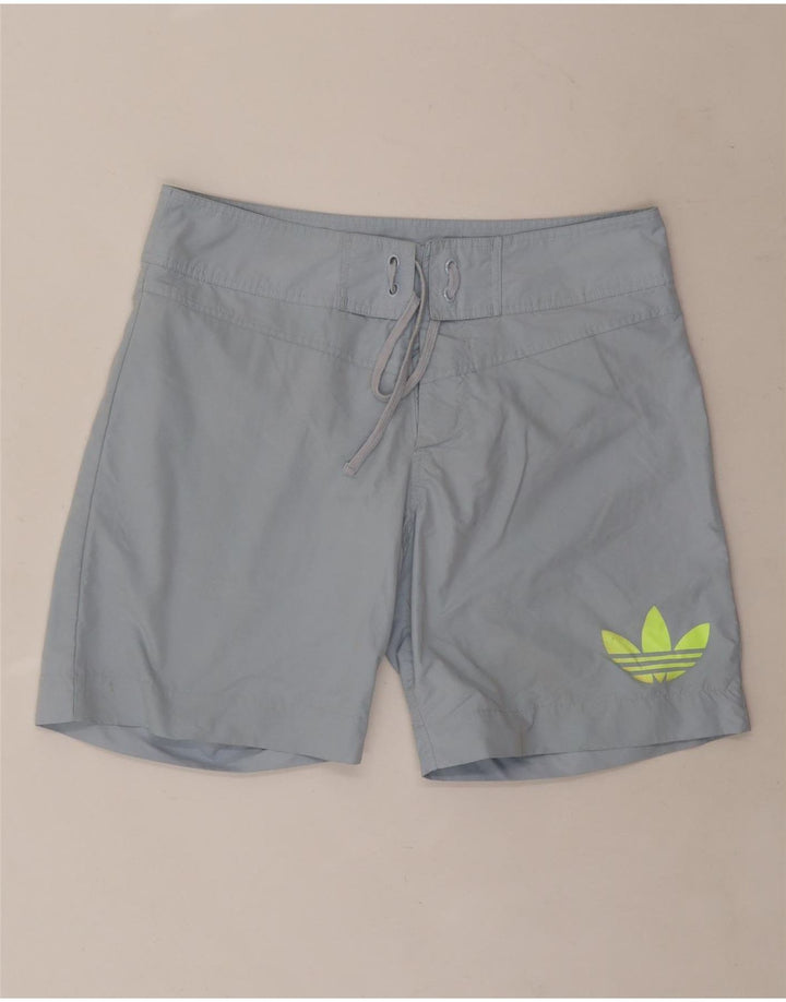Shorts de natação masculinos Adidas Graphic azul médio poliéster