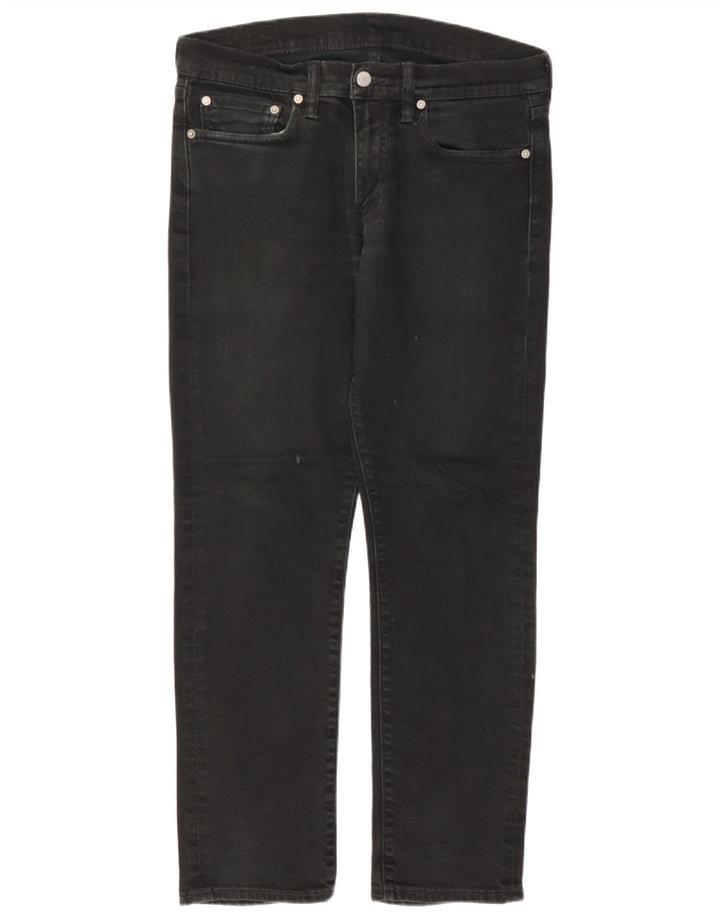 Levi's Masculino 511 Slim Jeans W32 L30 Algodão Preto