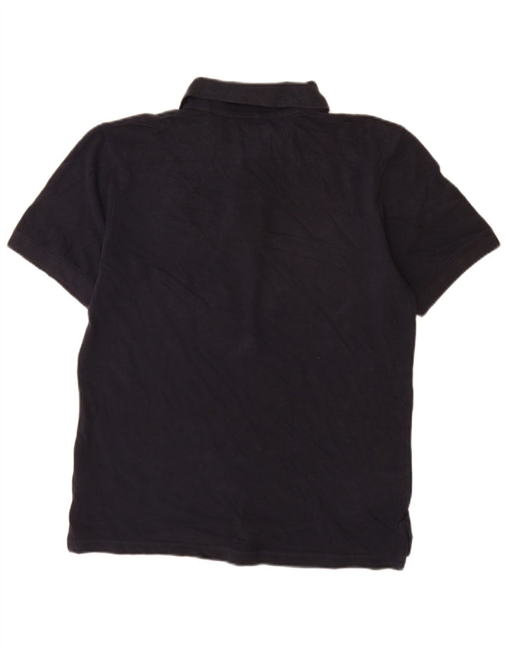 Camisa polo masculina Fila IT 48 pequena algodão azul marinho