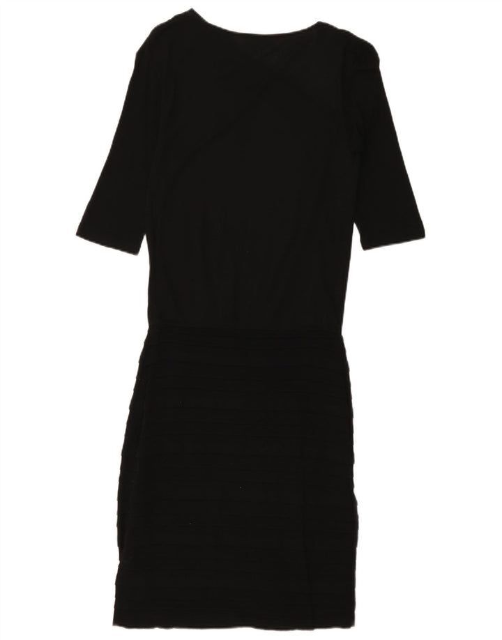 Max & Co. Vestido feminino manga 3/4 Reino Unido 8 pequeno preto