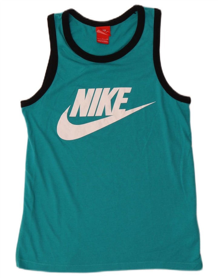 Nike Mens Graphic Vest Top pequeno turquesa poliéster