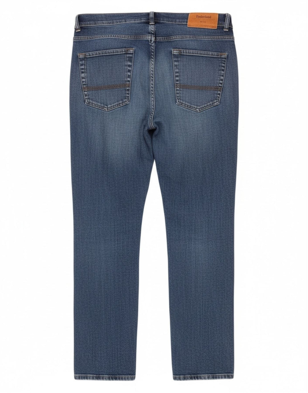 Calça jeans reta masculina Timberland W34 L32 azul algodão