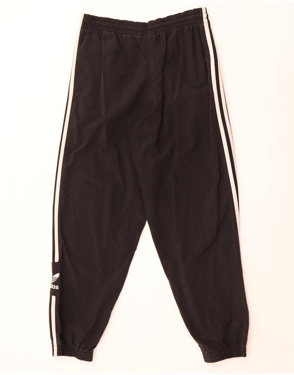 Adidas Womens Tracksuit Trousers Joggers UK 14 Large Black Polyester