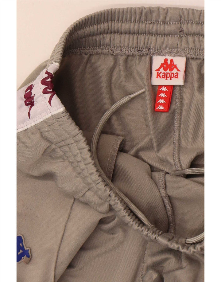 Calça de treino masculina Kappa Graphic Joggers pequeno bloco cinza
