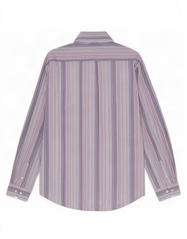 Camisa masculina Tommy Hilfiger XL listrada azul algodão