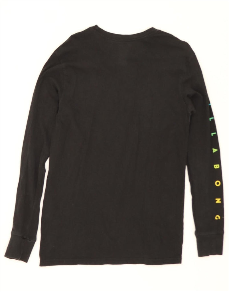 BILLABONG Mens Core Fit Graphic T-Shirt Long Sleeve Small Black Cotton Vintage Billabong and Second-Hand Billabong from Messina Hembry 