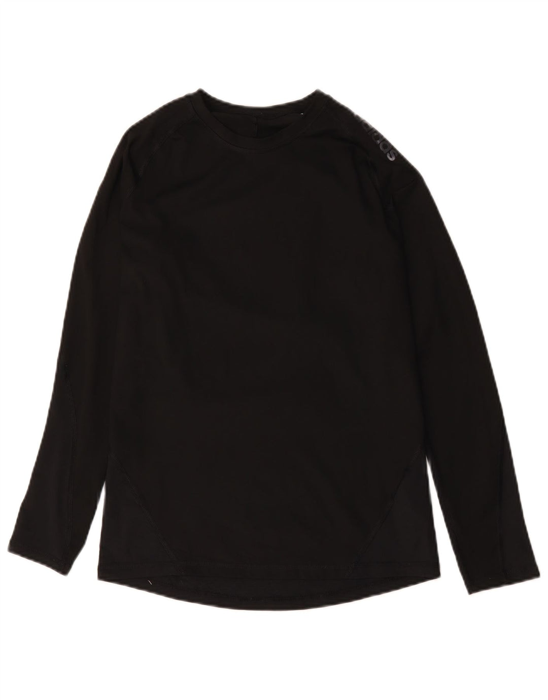 Adidas Feminino Climacool Graphic Top Manga Longa Reino Unido 12 Médio Preto