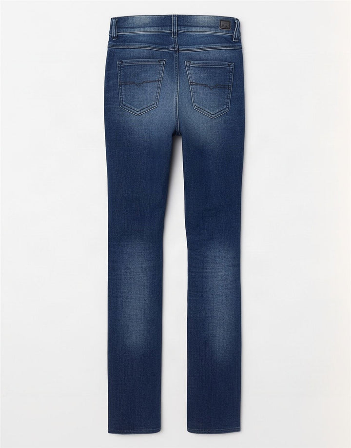 Jeans feminino diesel desgastado slim W24 L27 algodão azul