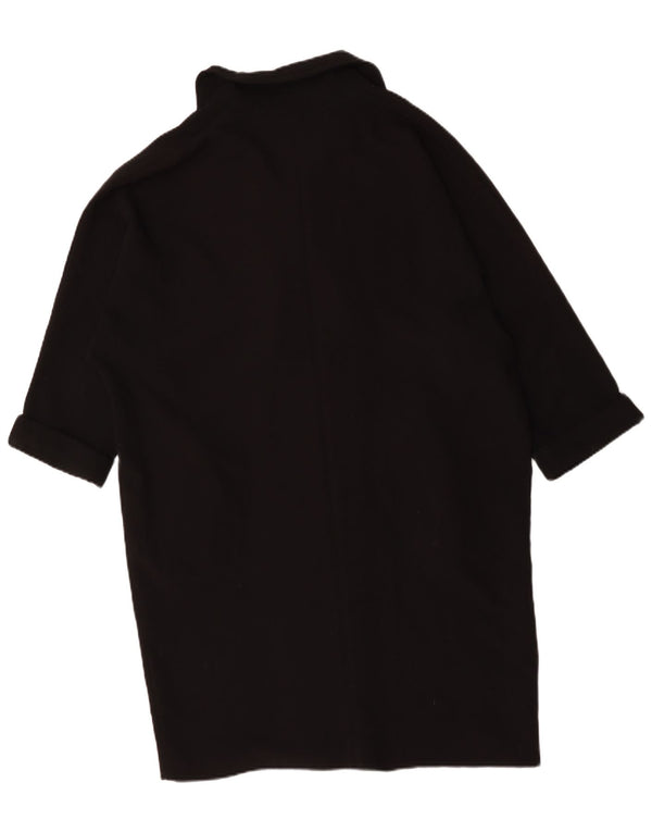 Sobretudo oversized feminino Topshop UK 14 grande poliéster preto