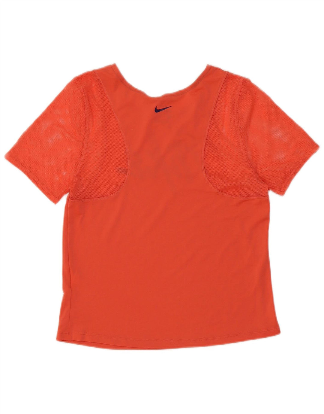 Camiseta feminina NIKE Dri Fit Crop Graphic UK 10 pequena laranja