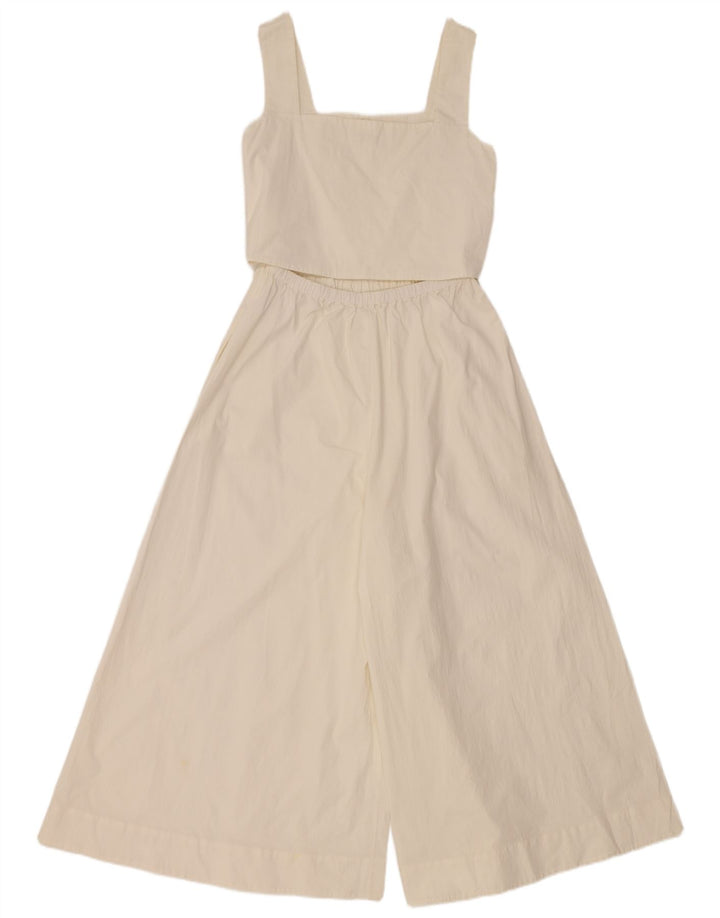 Macacão feminino sem mangas Cos EU 34 XS algodão branco