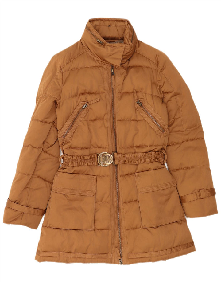 Casaco acolchoado feminino Marlboro Classics IT 46 XL algodão marrom