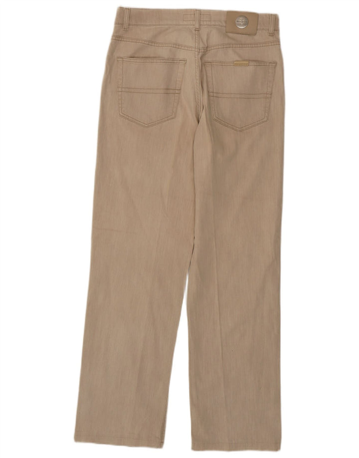 Trussardi Jeans reto masculino W32 L30 algodão bege