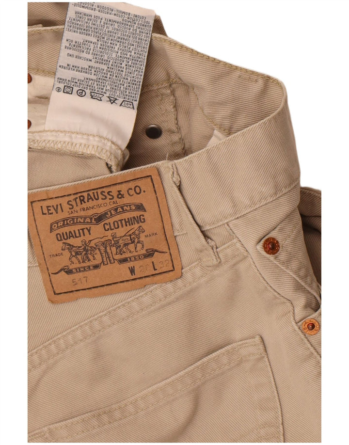Calça jeans feminina Levi's 517 Bootcut W28 L32 algodão bege