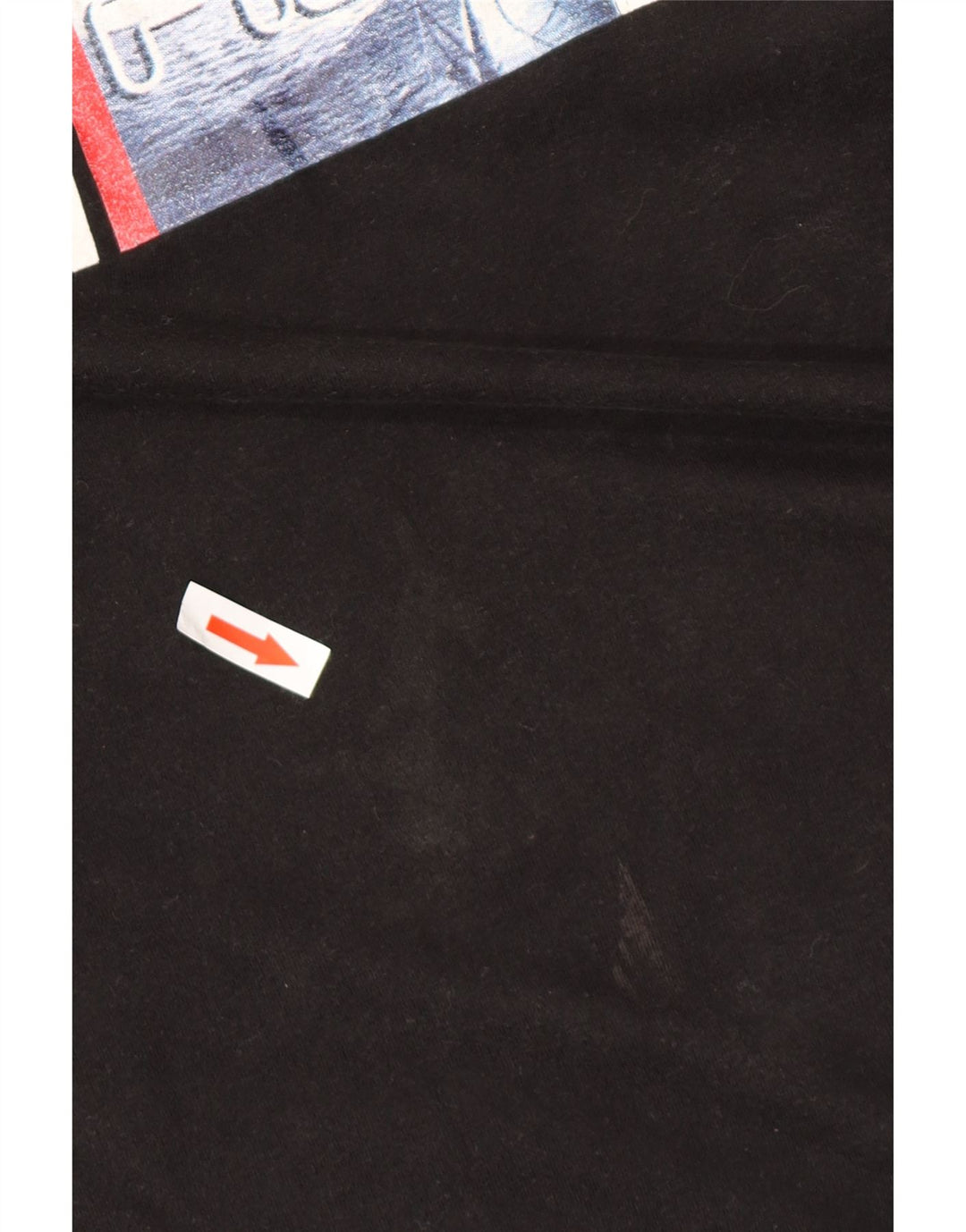 Camiseta masculina gráfica FILA Top XL algodão preto