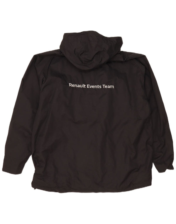 Jaqueta corta-vento masculina Russell Athletic 510 com capuz Reino Unido 44 2XL preta esportiva