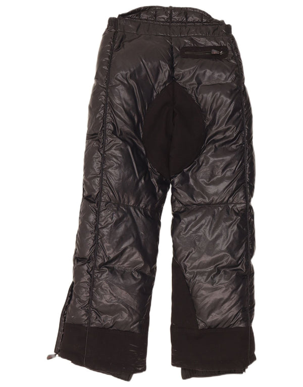 Calças de esqui acolchoadas Moncler para meninas 9-10 anos W26 L25 nylon preto