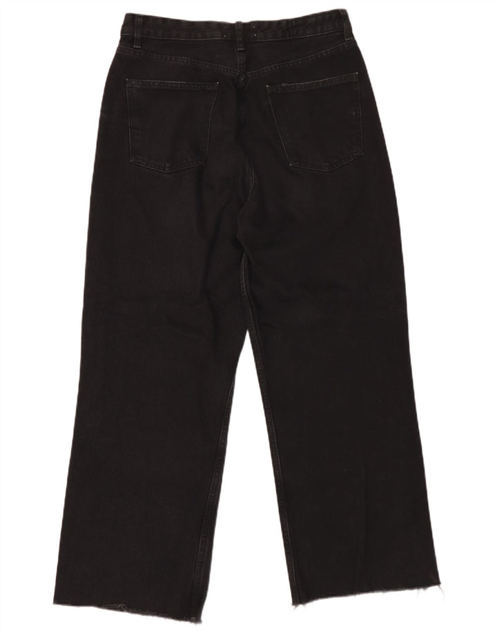 Zara Jeans Soltos Femininos EU 42 Grande W32 L28 Preto