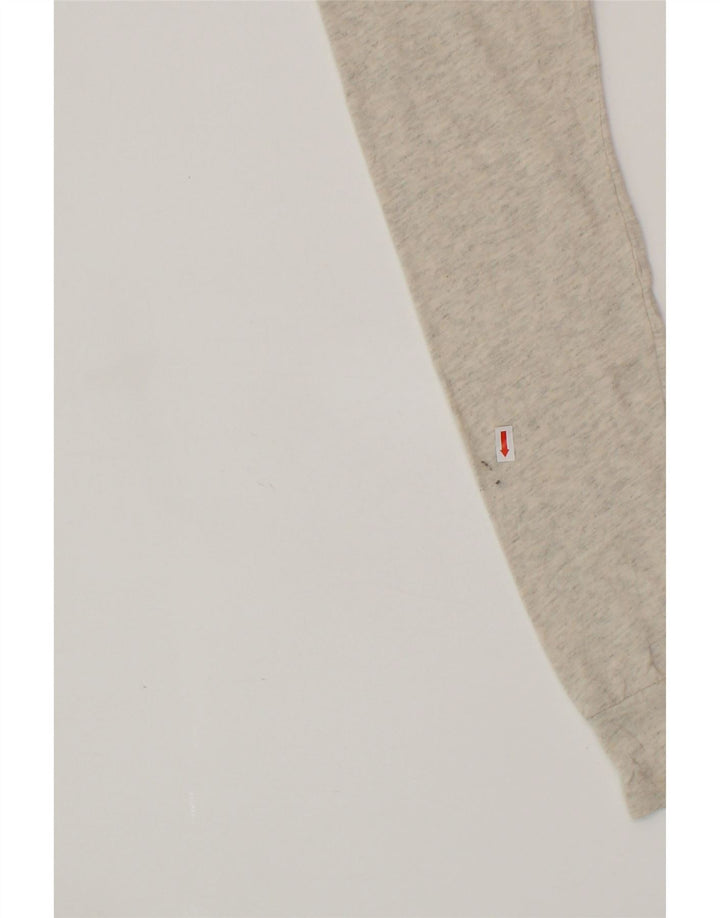 NIKE Womens Zip Hoodie Sweater UK 14 Large Grey Flecked Cotton Vintage Nike and Second-Hand Nike from Messina Hembry 